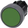 Contatto pulsante Siemens SIRIUS ACT verde anello frontale met. 