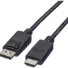 Câble DisplayPort/HDMI ROLINE RM FHD@60Hz (DisplayPort 1.1) noir 1m 