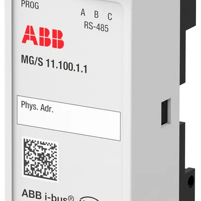 Interface de données AMD ABB MG/S 11.100.1.1, gateway KNX ↔ Modbus RTU, 2UM 