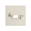 Plaque frontale 1×RJ45 ITplus EDIZIOdue crema 