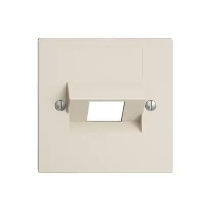 Plaque frontale 1×RJ45 ITplus EDIZIOdue crema 