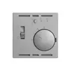 Frontset EDIZIOdue silver 60×60mm für Raumthermost. mit Fühler 