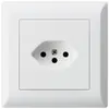 Prise ENC kallysto.line T13 blanc avec sécurité enfants 