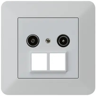 Presa antenna INC R/TV HMS kallysto.trend 19dB grigio chiaro 