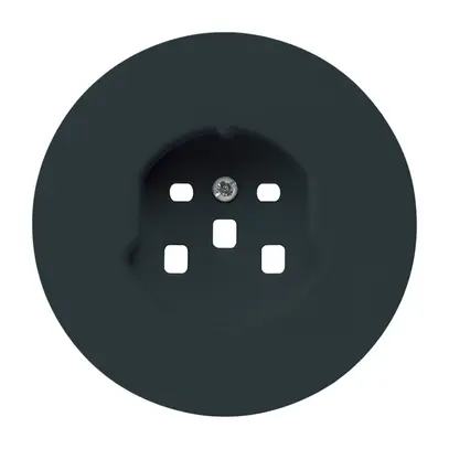 Kit frontal HA robusto pour prise type 25 avec bornes enfichables noir 