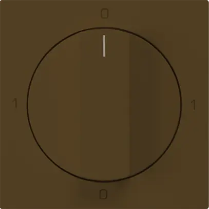 Inserto per interruttore rotativo kallysto 0/1L marrone con manopola 