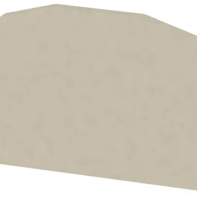 Paroi de fermeture/intermédiaire Weidmüller ZAP/TW ZDUA 35×24.6mm beige 