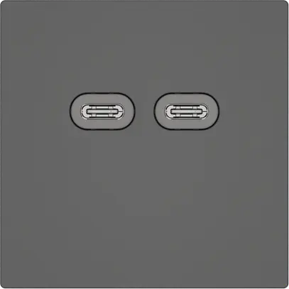 Presa di ricarica USB EDIZIO.liv SNAPFIX® 230VAC 18W 2×USB C grs 