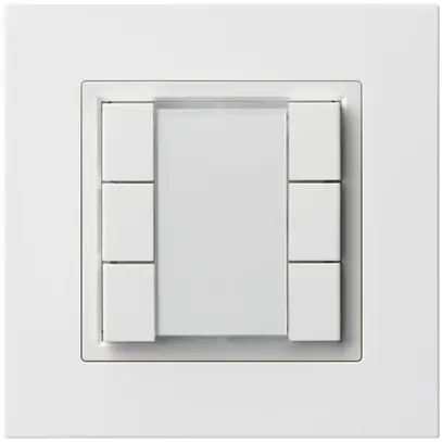 Pulsante multifunzionale INC kallysto.pro KNX RF 6× bianco 