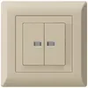 UP-Leuchttaster kallysto.line 2×A-R/1P mit 2 Linsen beige 