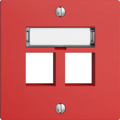 Kit de montage EDIZIOdue F, sortie droite, pour 2×Keystone, berry 