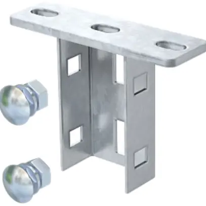 Kopfplatte Bettermann für US 3-Stiel tauchfeuerverzinkt 