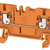 Morsetto di passaggio Weidmüller A4C PUSH IN 1.5mm² 4 contatti TS35 arancione 
