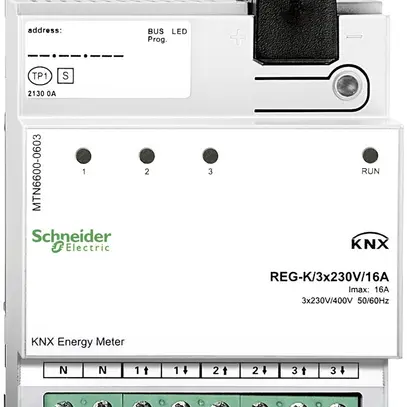 Compteur d'énergie KNX AMD Schneider Electric 3×230VAC 