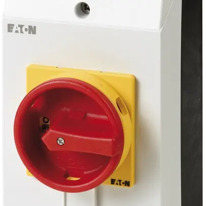Interrupteur de sécurité ETN 0/3L 1F/O 25A poignée rouge/jaune 