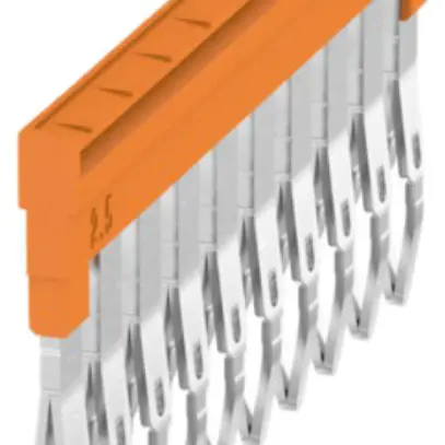 Connessione trasversale WM ZQV 2.5N/10 inserito 10L 5.1mm isolato 24A arancione 