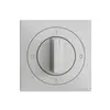 Kit frontal EDIZIOdue 0-1-0-1 60×60mm gris clair pour interrupteur rotatif 