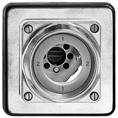 Interrupteur rotatif ENC hum.3/1P Al nature pour serrure de sûreté, s.cylindre 