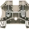 Borne de passage Weidmüller WDU connexion à vis 10mm² TS35 beige 