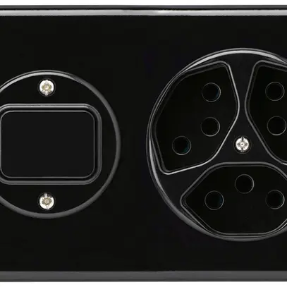 Combinazione INC I-I 3/1L +3×tipo 13 nero basico orizzontale 