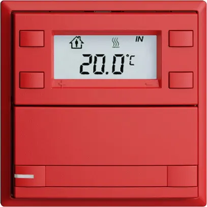 Pulsante RTH INC KNX 1×EDIZIOdue F berry, con carta+LED RGB 