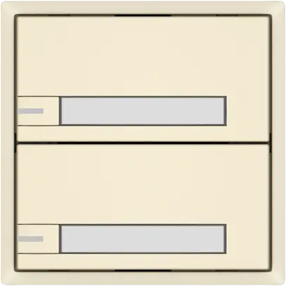 Poussoir KNX RGB EDIZIO.liv SNAPFIX® capteur temp.RGB-LED étiqu.2×com.1T cr 