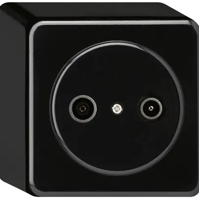 Presa di passaggio AP basico TV-R 19dB nero 