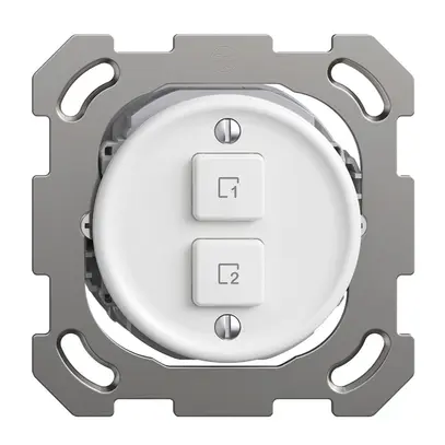 Pulsante scena INC 2 scene verticale/2T Sdue Wiser bianco 