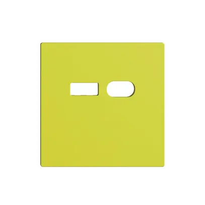 Kit di montaggio Feller EDIZIOdue per presa USB 18W tipo A + tipo C lemon 