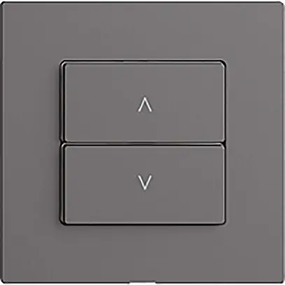 Stazione secondaria 1K/2T per interruttore tapparelle Edue Wiser grigio scuro 