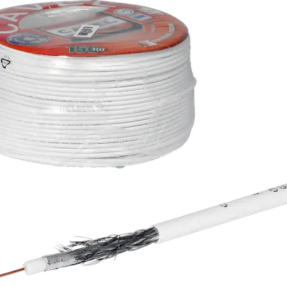 Cavo coassiale TV/radio 75 ohm Ø4.3mm bianco Eca 