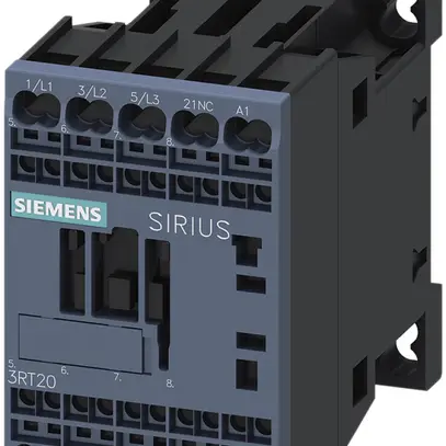 Contacteur de puissance Siemens SIRIUS 3RT2 S00 230VAC 3L 7A (+1O) à ressort 
