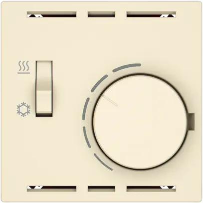 Thermostat d'ambiance EDIZIO.liv SNAPFIX® inter.chaud/froid 230VAC 50Hz cr 