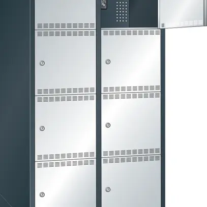 Akku-Ladeschrank mit Fächern (B×T×H) 810×580×1790 mm 2×4 Fächer 