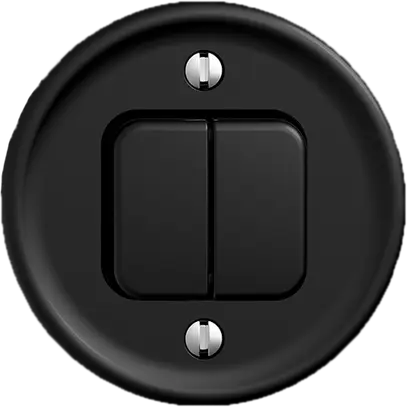 Interruttore INC STANDARDdue 1/3+3/1L nero 