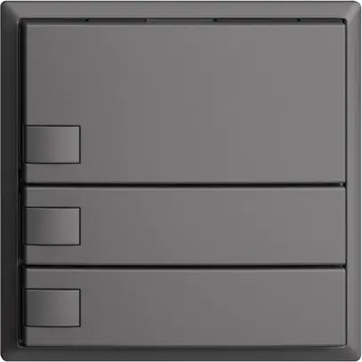 Pulsante KNX RGB EDUE, 250mW, s.LED, 3×pulsante, com.1×tasto, grs 