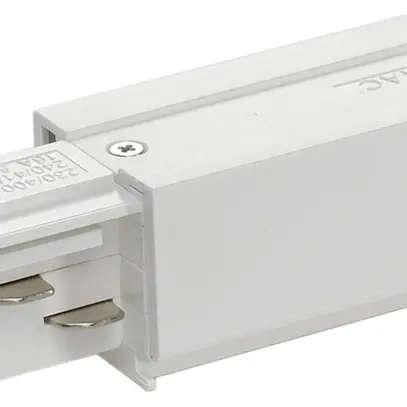 Alimentation SLV pour rail conducteur AP EUTRAC, terre à gauche, blanc 