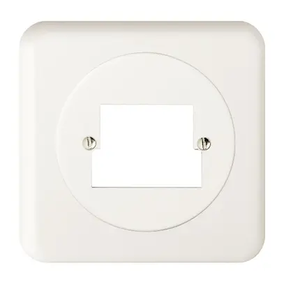 Kit frontale INC 2×TT/2×RJ45 bianco FH ITplus 