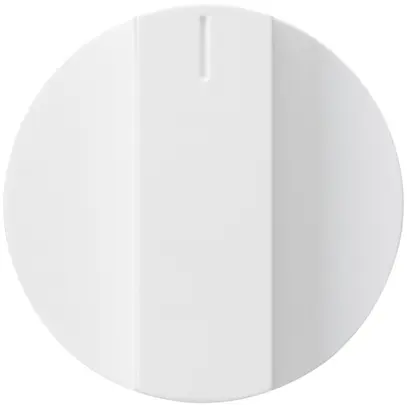 Bouton rotatif kallysto blanc pour interrupteur rotatif et contact pivotant 