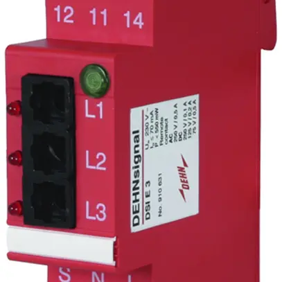 Module de réception FO DEHN/elvatec SE DSI E 3 pour DEHNsignal 