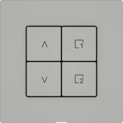 Station secondaire stores EDIZIO.liv Wiser SNAPFIX® 1 scène 4 touches grc 