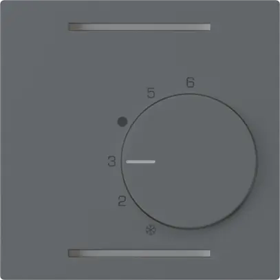 Thermostate d'ambiance ENC kallysto anthracite sans interrupteur 