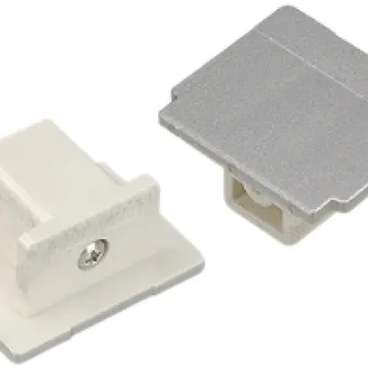 Cappa terminale SLV per binario conduttore EUTRAC, grigio argento 