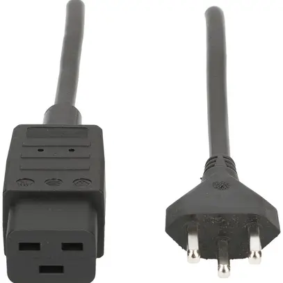 Apparatekabel MAX HAURI Td 3×1.5mm² 3m schwarz Stecker T23/C19 