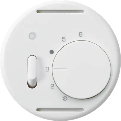 Inserto per termostato ambiente INC basico bianco con interruttore 
