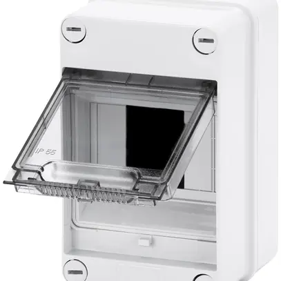 Centralino AP GEWISS 40CDK, 1 fila 4UM, 105×170×98mm, IP55, grigio 