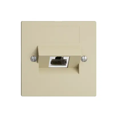 Prise ENC 1×RJ45/s 4P ITplus EDIZIOdue vanille 