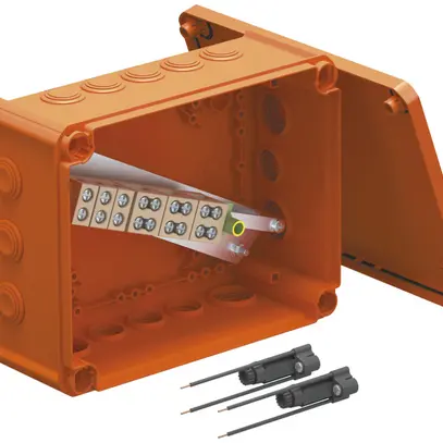 Boîte de dérivation Bettermann E30-E90 2 porte fusibles 240×190×95mm 16mm² or 