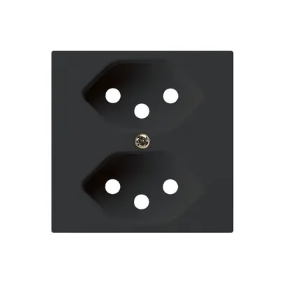 Plaque frontale kallysto 2×T13 60×60mm noir avec sécurité enfants 