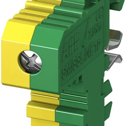 Morsetto d.protezione ABB SMISSLINE TP p.zoccolo supplementare 35mm²verde/giallo 